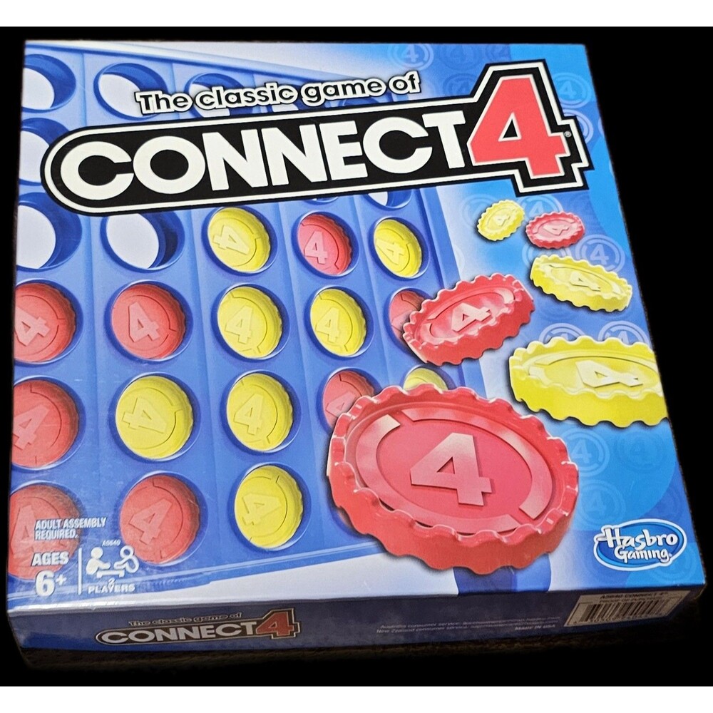 Connect 4 Classic Grid Board Game 4 in a Row Game, Strategy Board Games for Kids